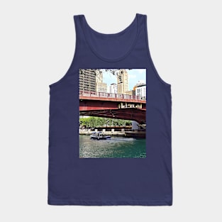 Chicago IL - Water Taxi Under Columbus Dr Bridge Tank Top